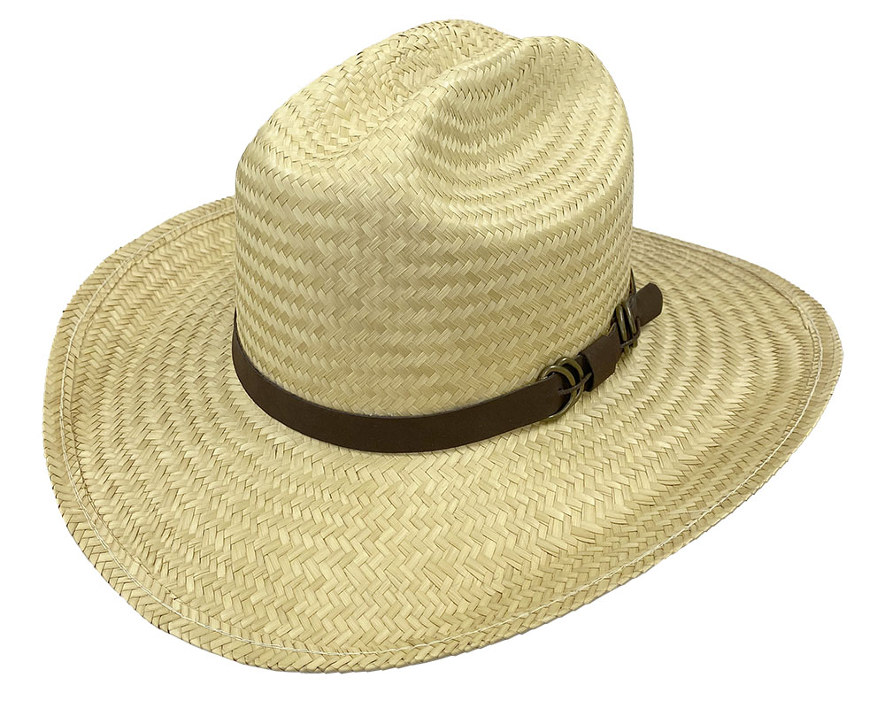 Brush Creek Woven Palm Cattleman Western - Summer Straw Hats